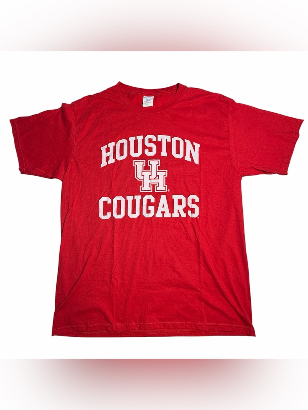 Men’s Houston Cougars Red T-Shirt Size Large University of Houston College Tee
